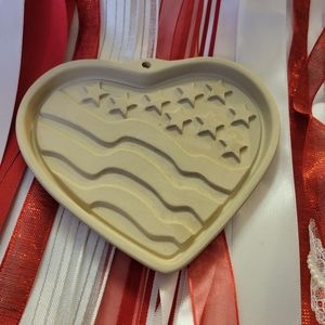 Patriotic Heart Pampeted Chef Cookie Mold